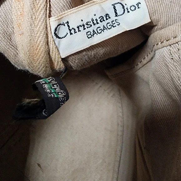 Christian Dior Trotter Boston Bag. Ext has minor spots. Int nds some cleaning. - Picture 13 of 15